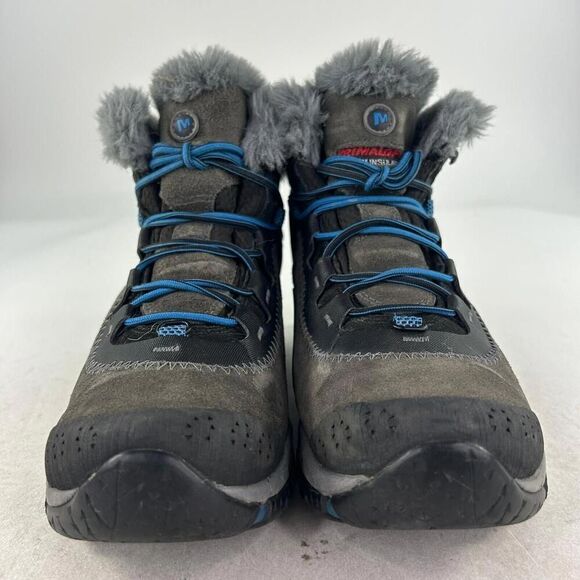 Merrell Thermo Arc 6 Beluga Boot Women US 8 Gray Suede Waterproof 200G Hiking - Picture 2 of 10